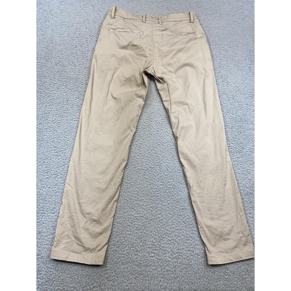 Birddogs Pants Mens 32x30 Khaki Beige Stretch Flat Front Casual Chino Golf